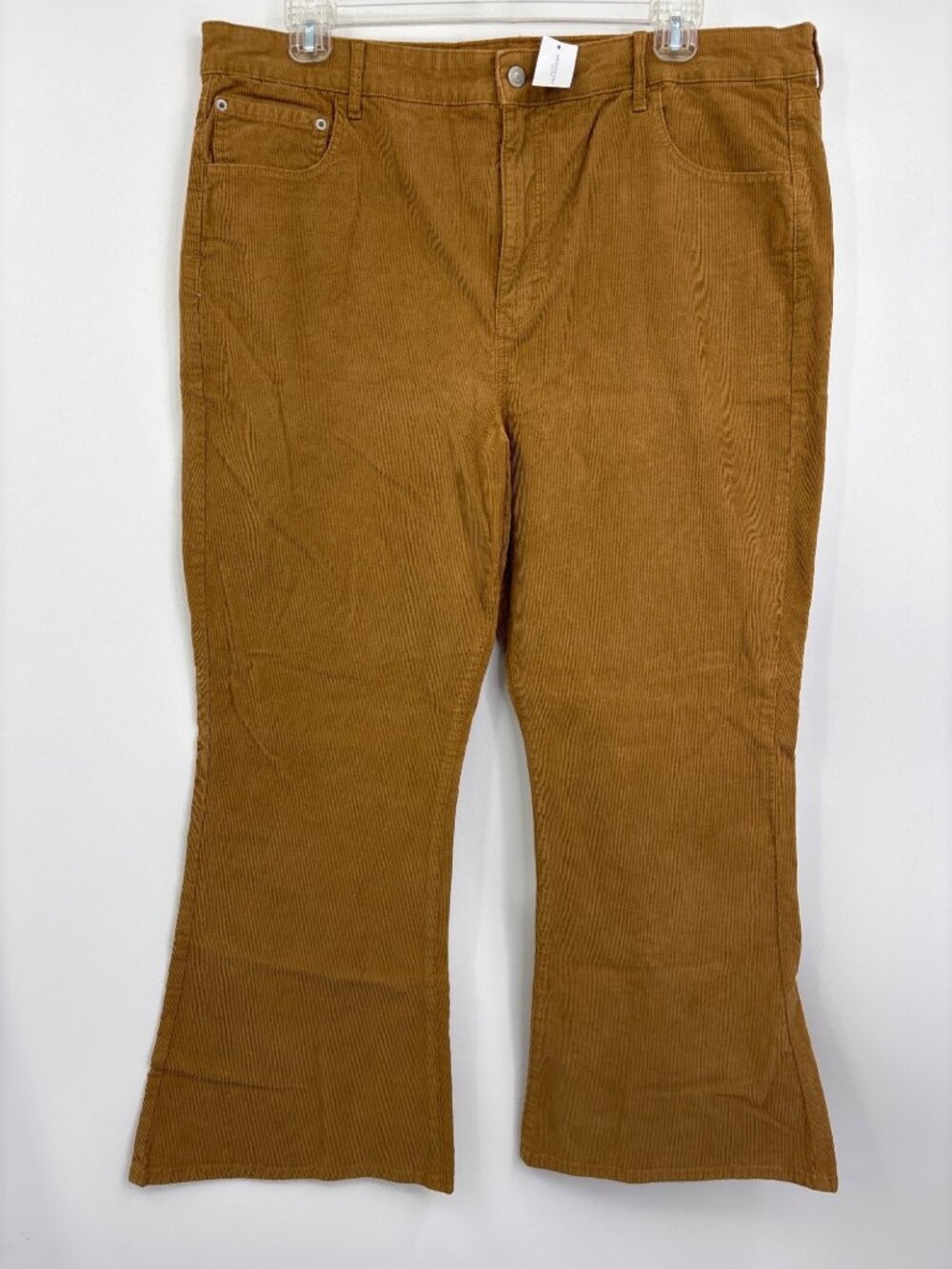 American Eagle Super High Rise Flare Corduroy Pant Stretch 22 Regular NEW